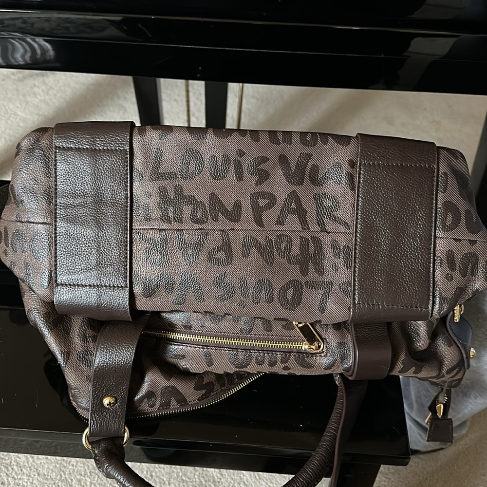 Large Faux leather logo tote bag - Picture 6 of 6